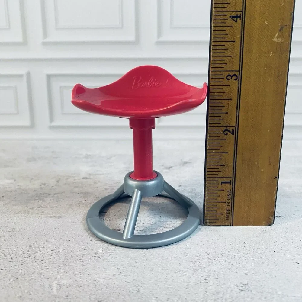 Barbie Doll Dollhouse Pink Counter Chair Kitchen Furniture Replacement Piece